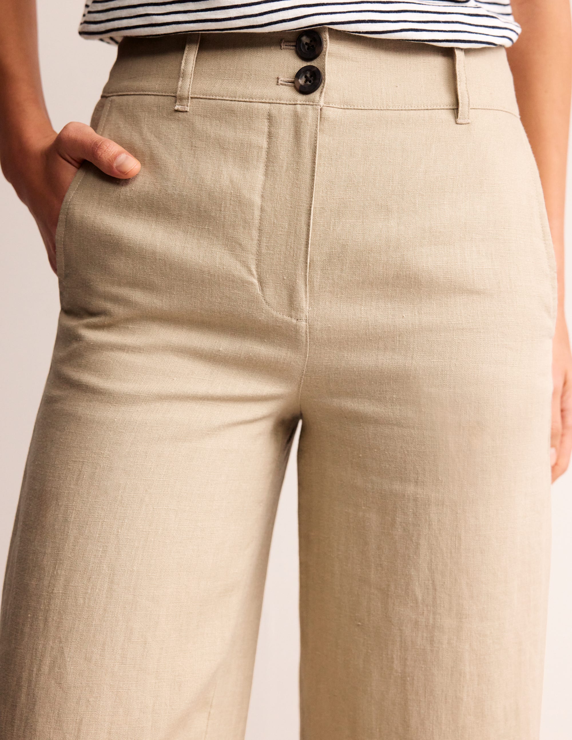 Westbourne Linen Pants-Neutral - Image 2