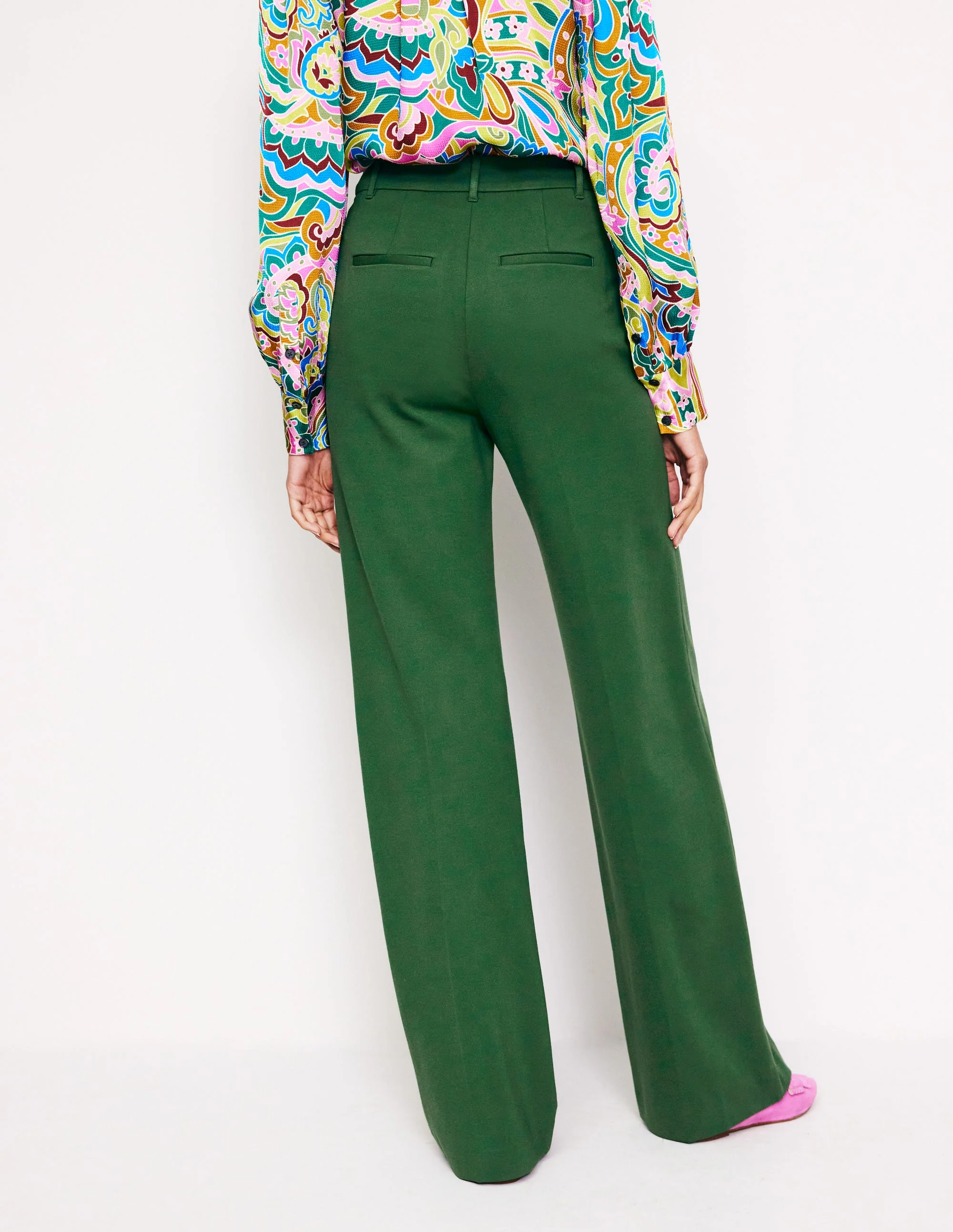 Westbourne Ponte Trousers-Pine - Image 3