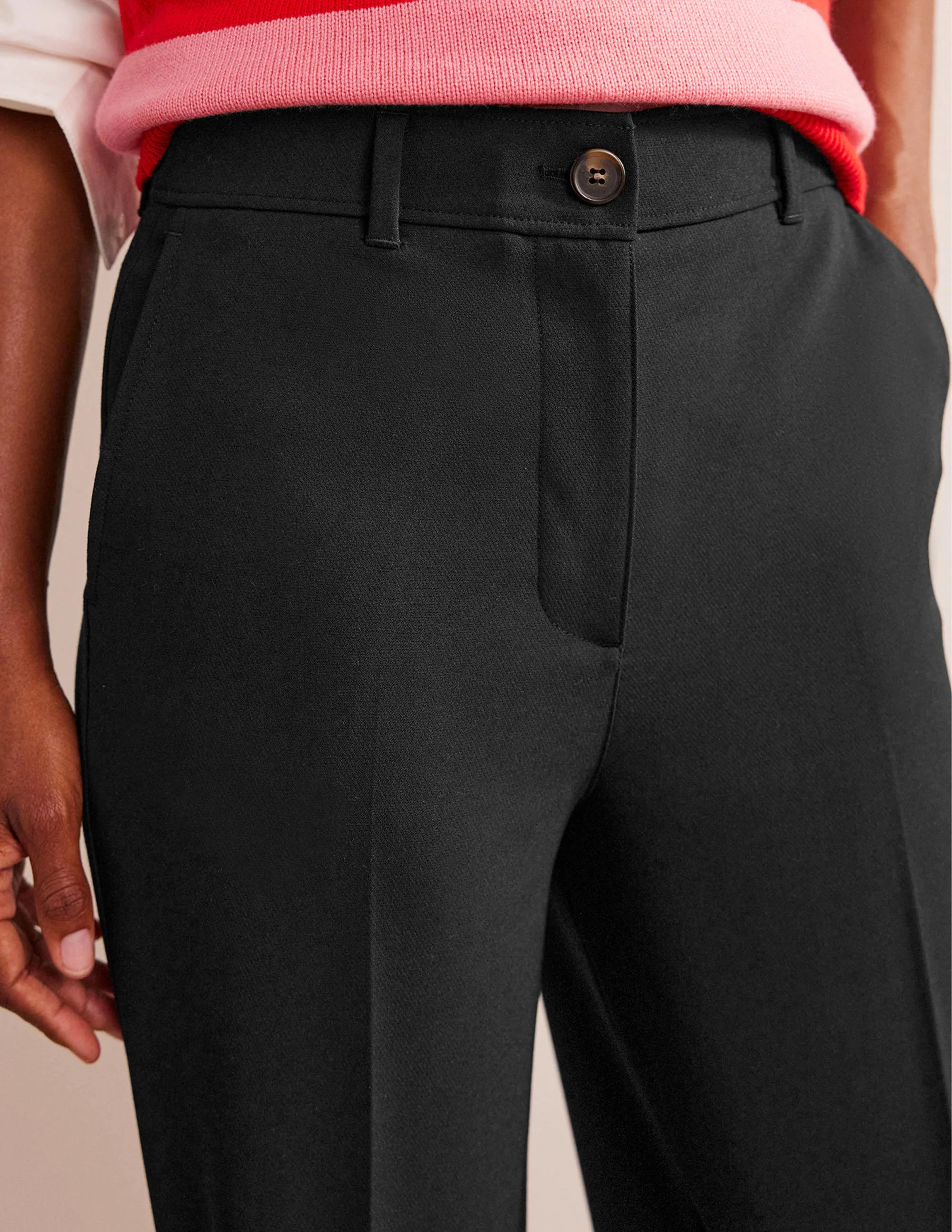 Westbourne Wide Leg Trousers-Black - Image 2