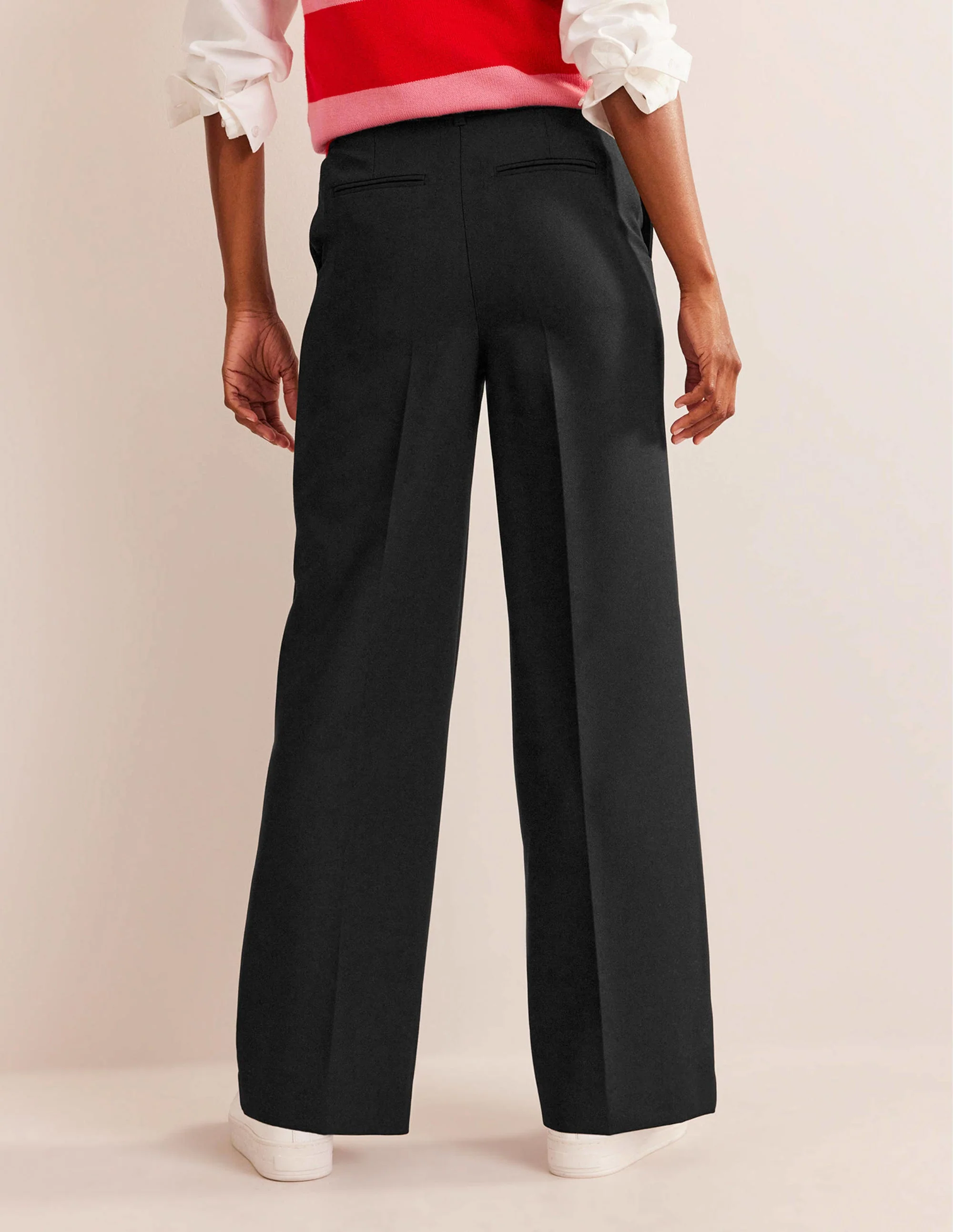 Westbourne Wide Leg Trousers-Black - Image 3