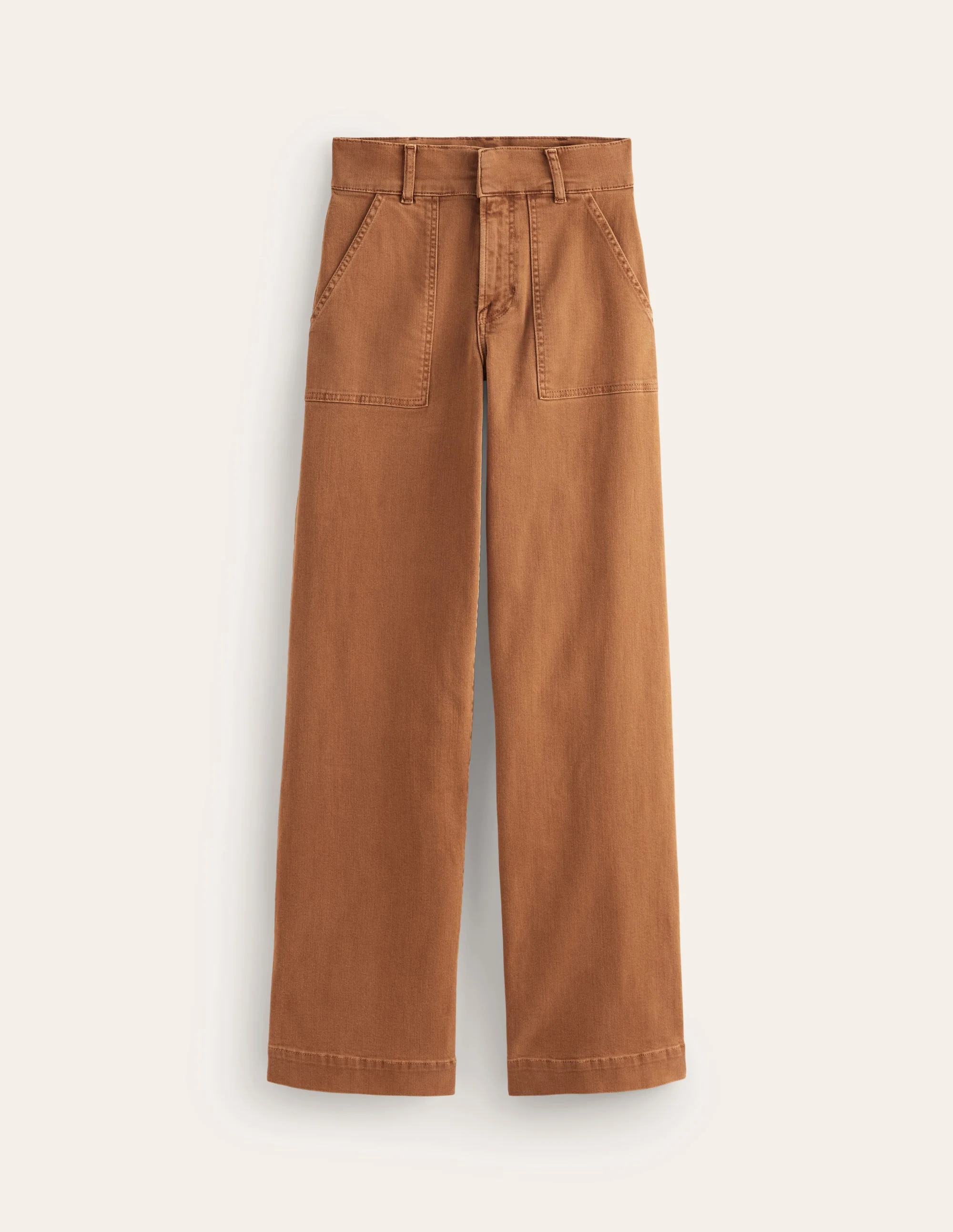 Wide Leg Cargo Pants-Gingerbread - Image 5