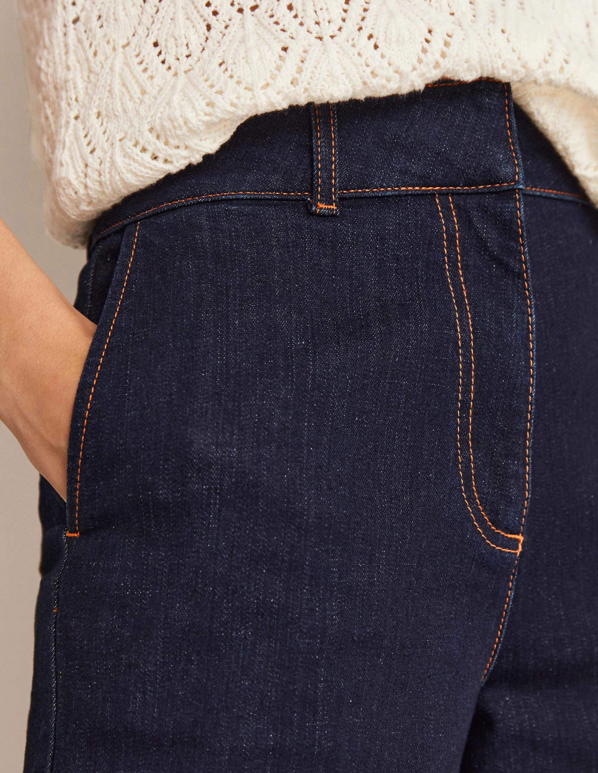 Wide Leg Culottes-Indigo - Image 6