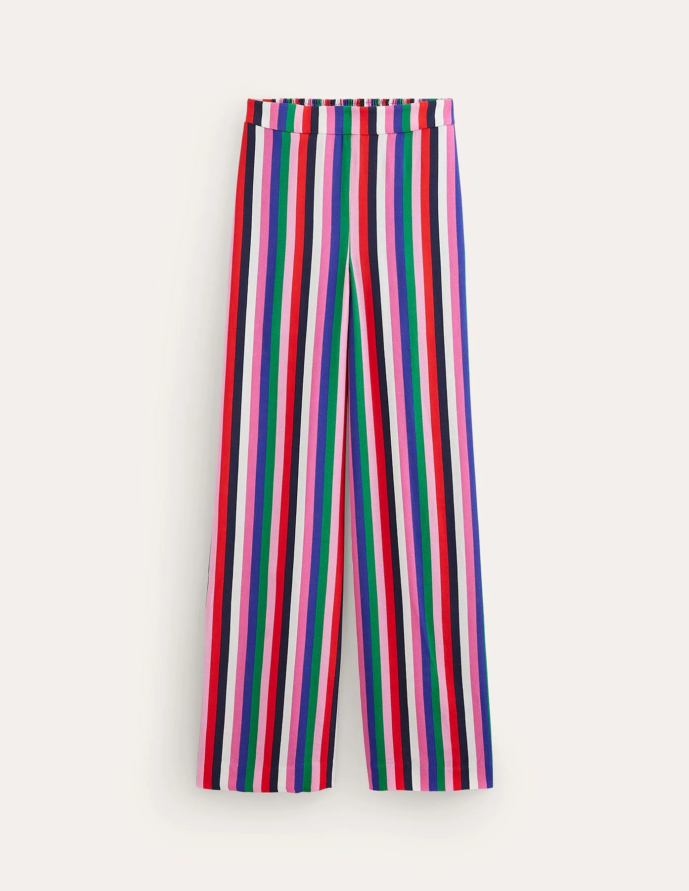 Wide Leg Pull-on Pants-Rainbow Stripe - Image 6
