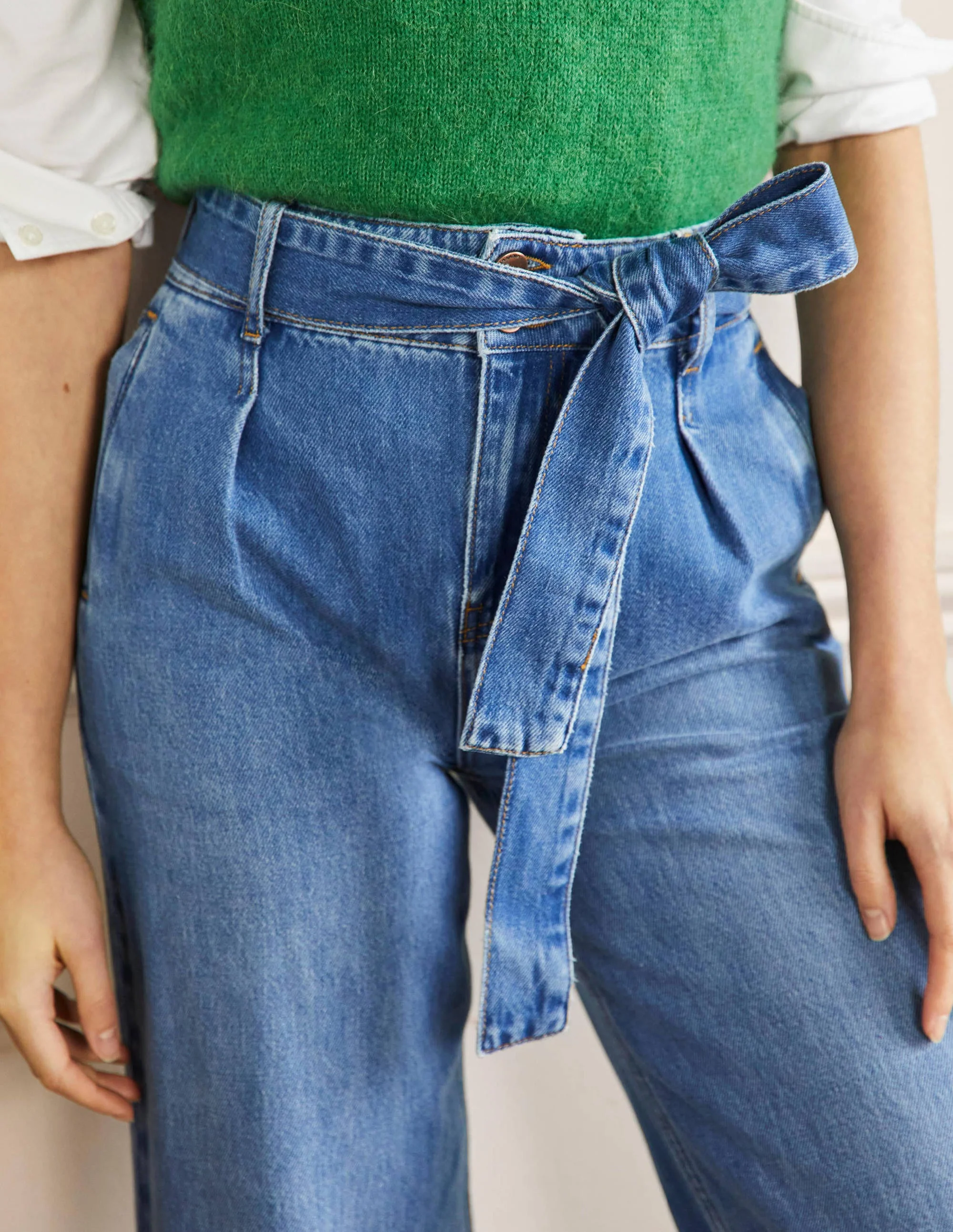 Wideleg Slouchy Jeans-Light Vintage - Image 2