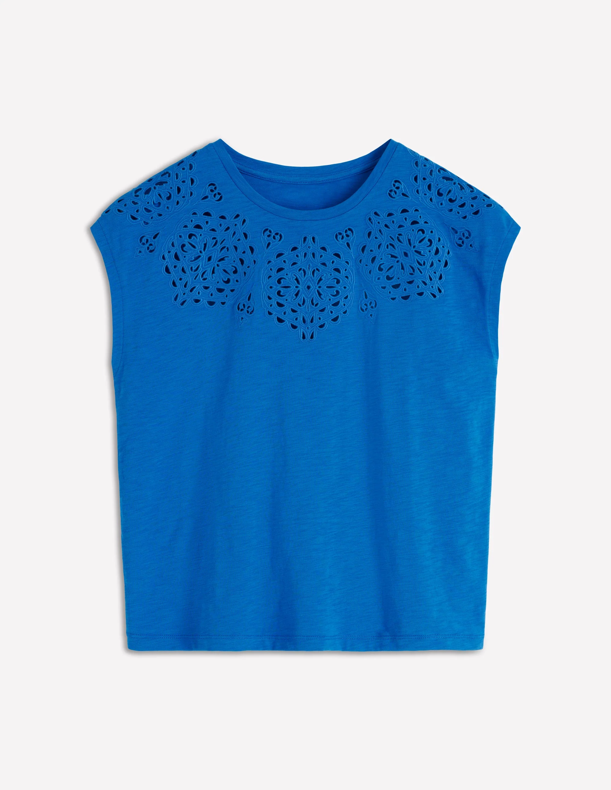 Willow Broderie T-shirt-Directoire Blue - Image 5