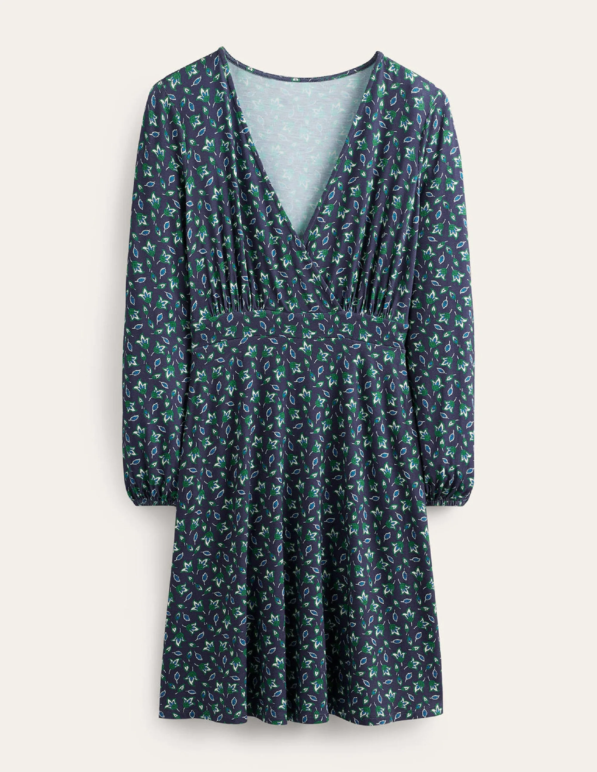 Willow Jersey Dress-French Navy, Tulip Bud - Image 7