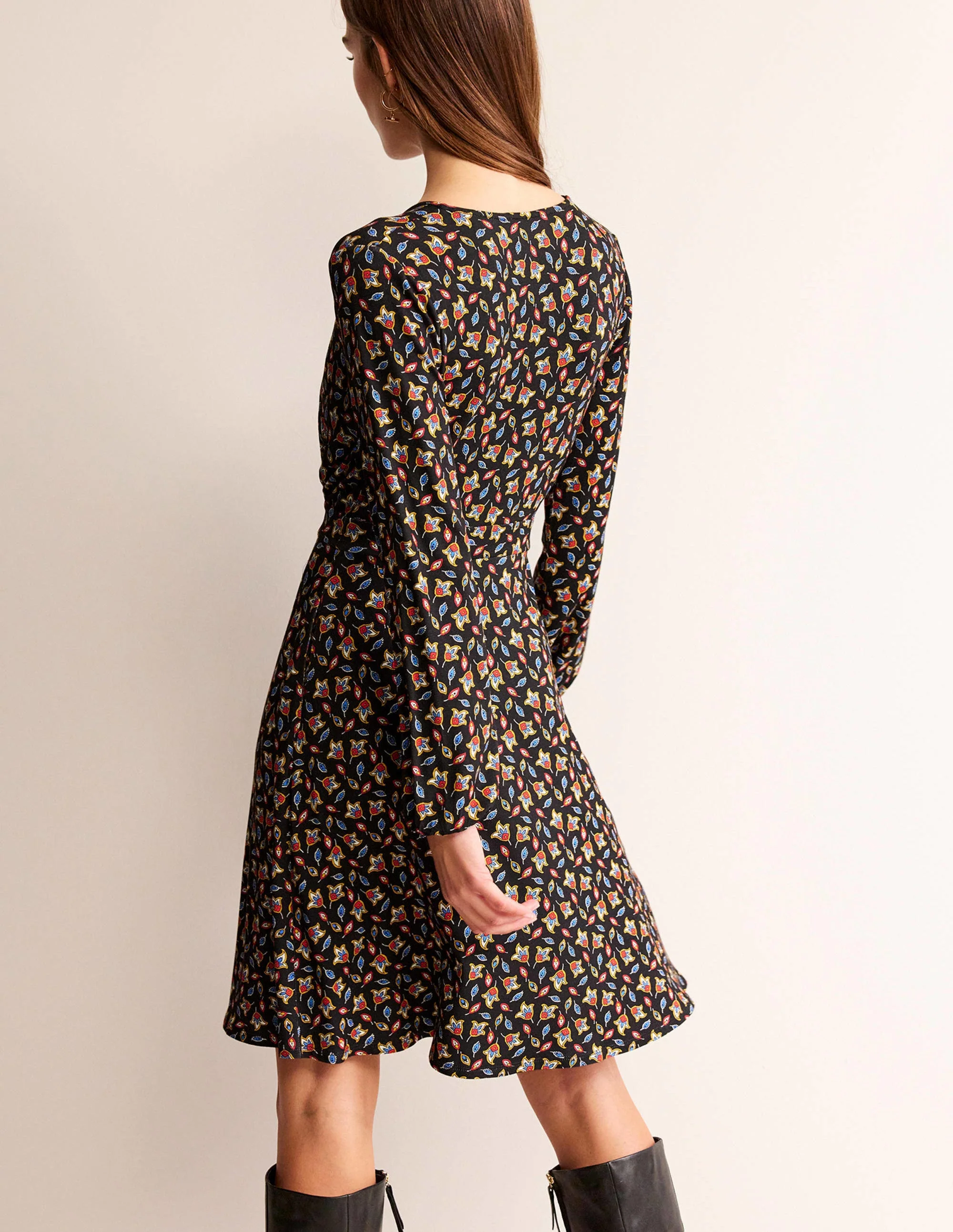 Willow Jersey Dress-Multi, Tulip Bud - Image 4
