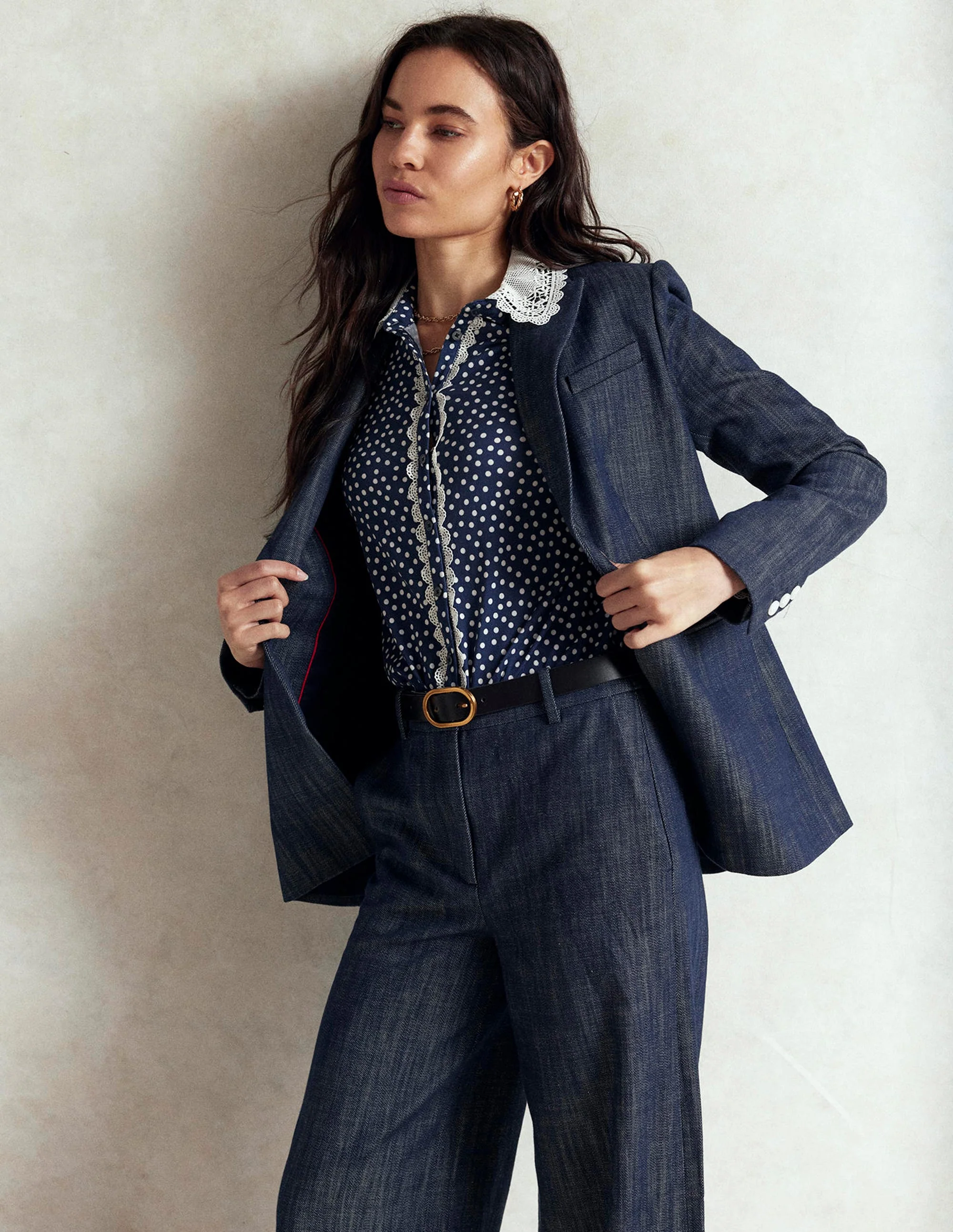 Woodbridge Twill Blazer-Navy, Indigo - Image 8