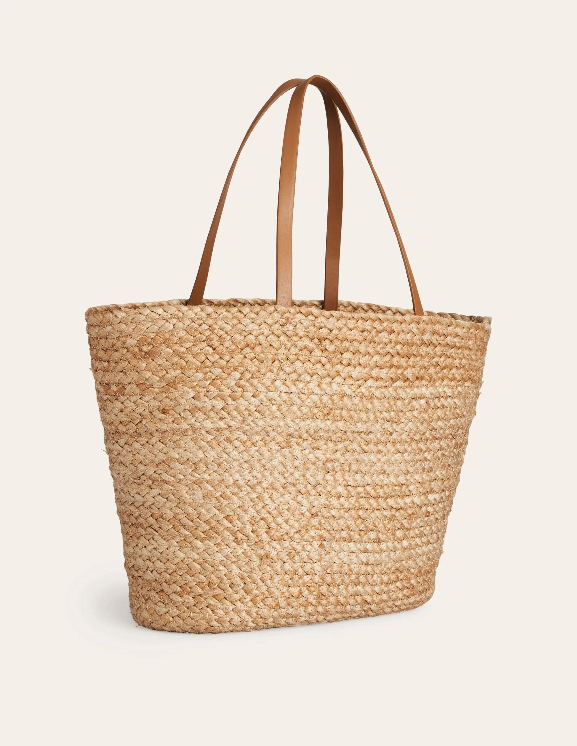 Woven Summer Basket Bag-Natural - Image 3