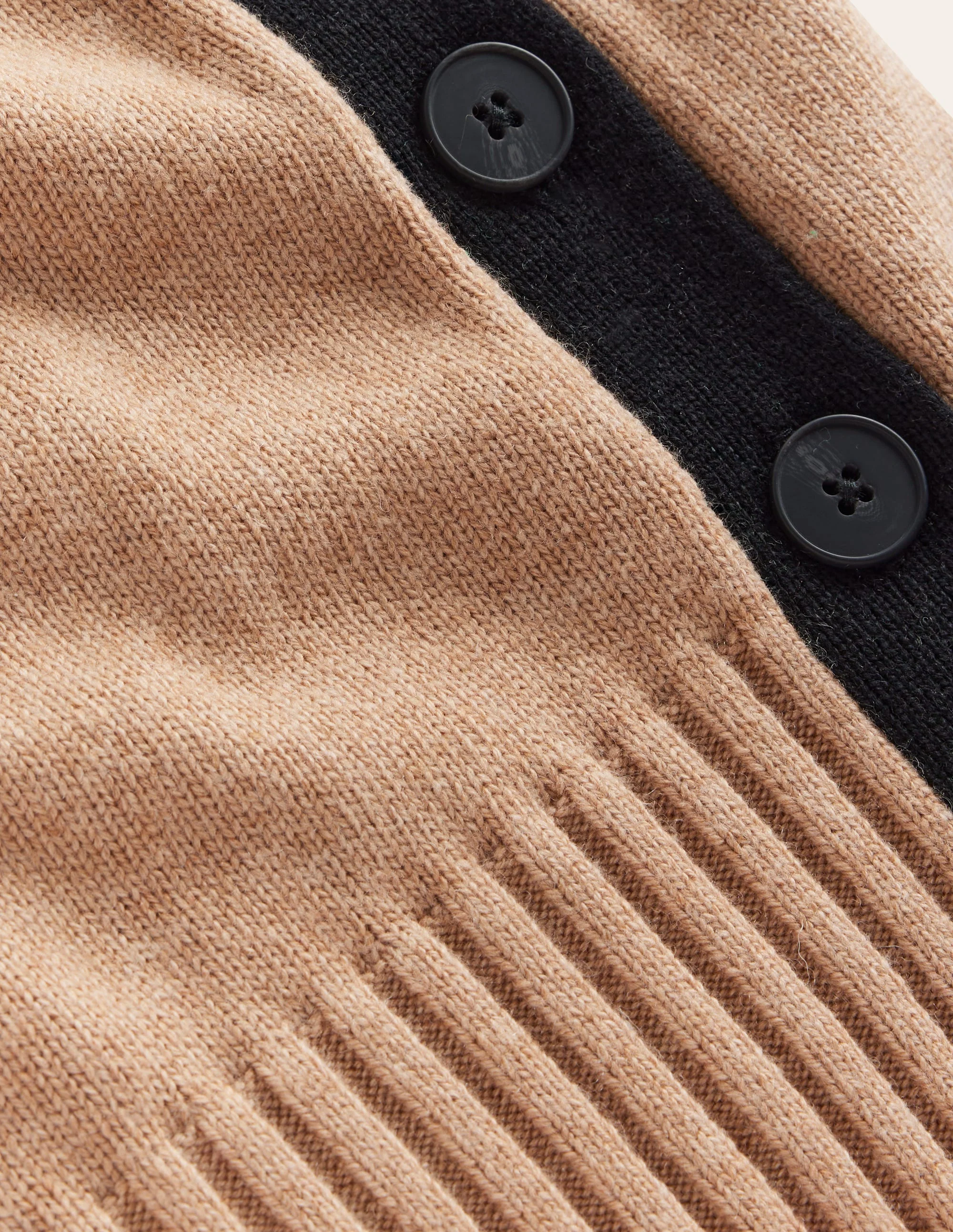 Zia Button Side Jumper-Camel Melange - Image 6