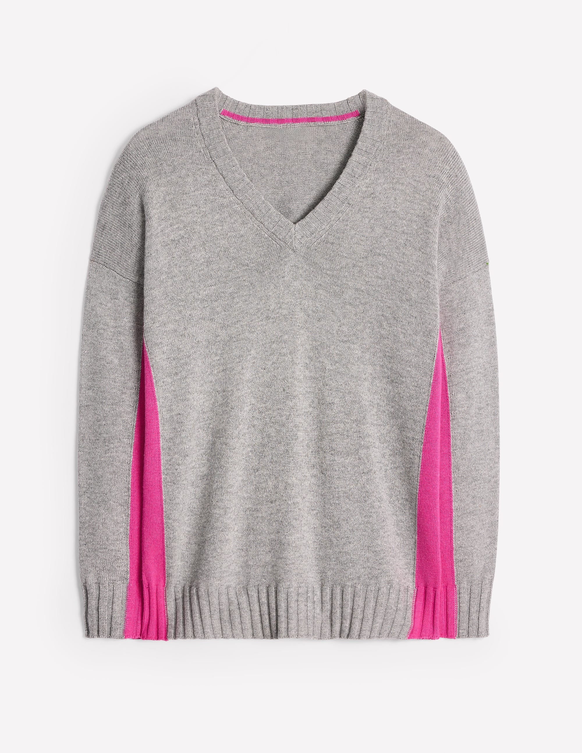 Zia Longline Sweater-Grey Melange - Image 6